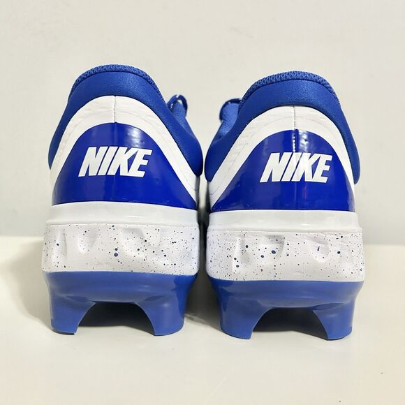 Nike Alpha Huarache Elite 4 Low MCS “White Blue” Mens Size 11.5 Baseball Cleats - Picture 5 of 8